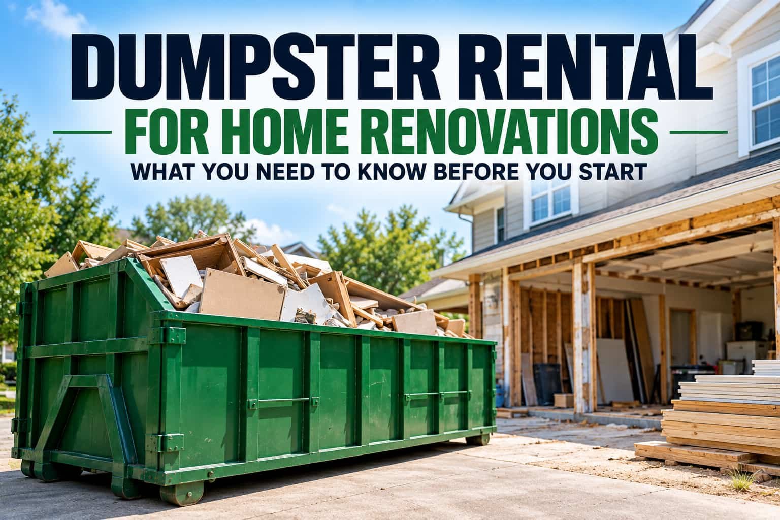 dumpster rental for home renovation NJ